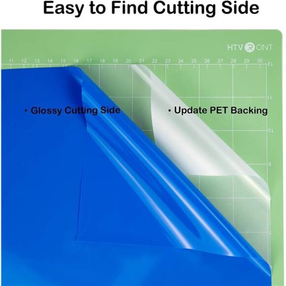 Blue Permanent Vinyl, Blue Vinyl for Cricut-12" x 14 FT Blue Adhesive Vinyl Roll - Picture 5 of 7